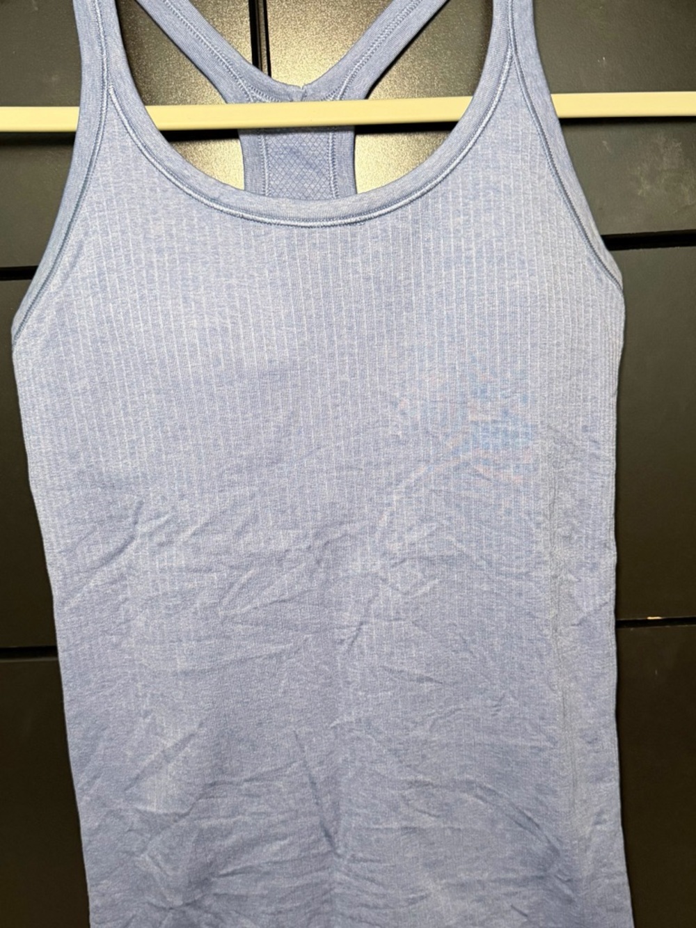 lululemon athletica Blue Ribbed Racerback Tank Top - Picture 2 of 6